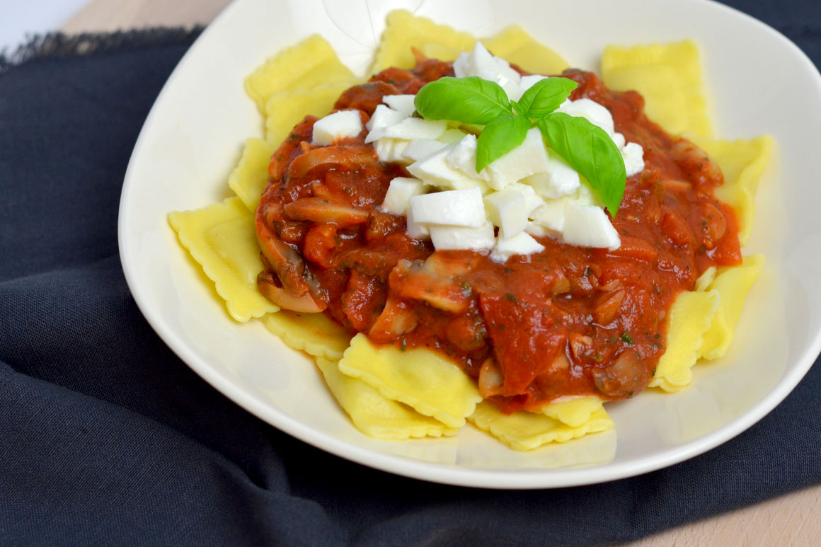 Snelle vegetarische pasta met maar vier ingrediënten